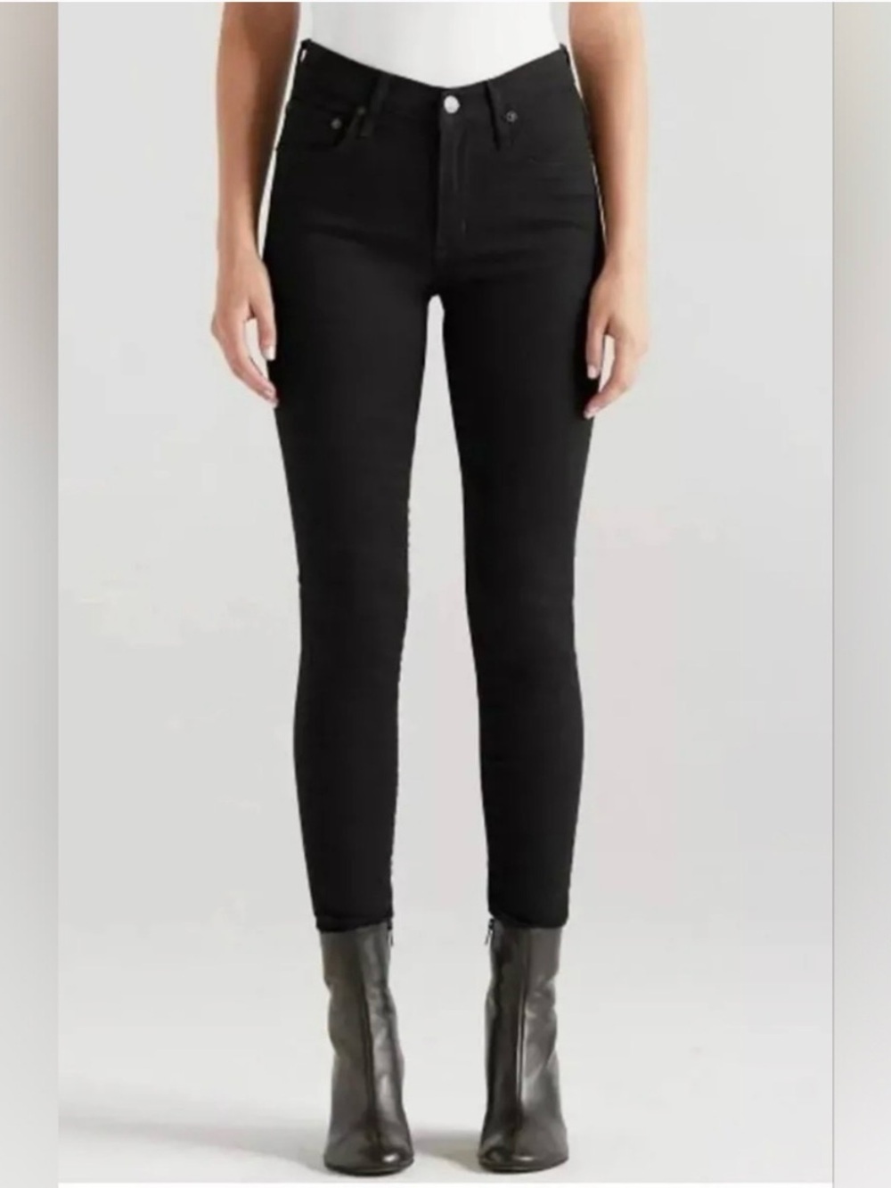 Edwin Pixie 9" Mid Rise Skinny Black 26